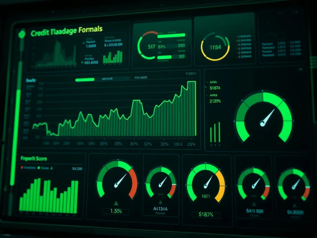 A high-tech digital interface showing data charts, financial